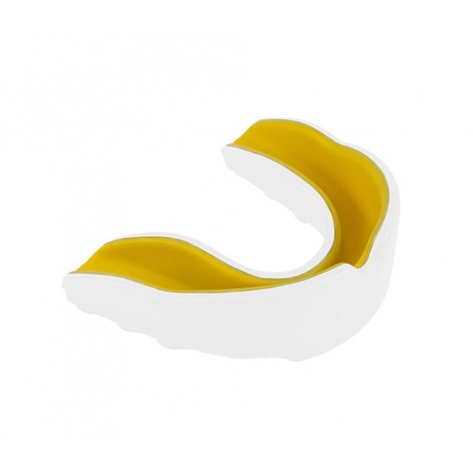 StormCloud single jaw mouthguard - white / yellow