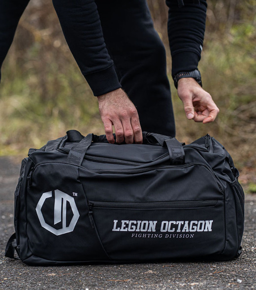 Legion Octagon Fighting Division Duffel Bag with Backpack Function