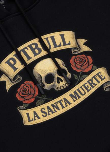 PIT BULL &quot;LA SANTA MUERTE&quot; Women&#39;s Hoodie - Black