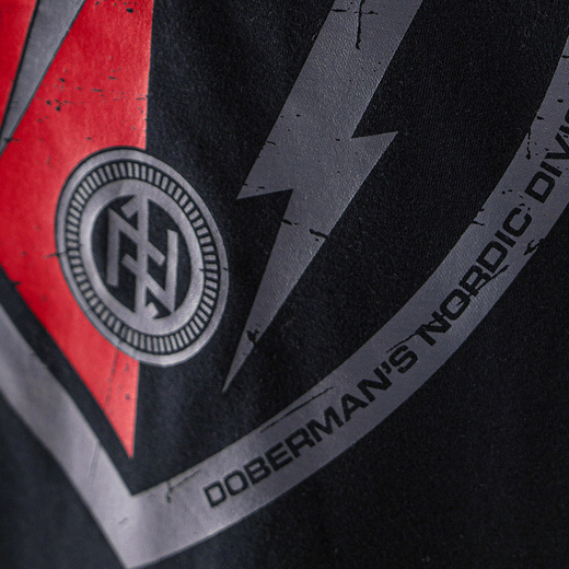 Longsleeve Dobermans Aggressive "NORDIC DIVISION" LS230" - granatowy