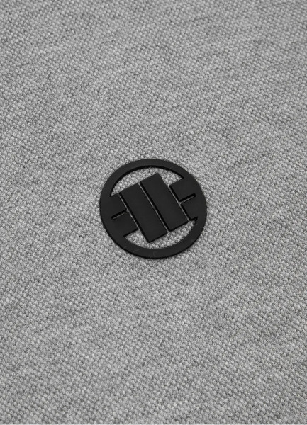 Bluza rozpinana z kapturem PIT BULL "Pique Logo" - szara