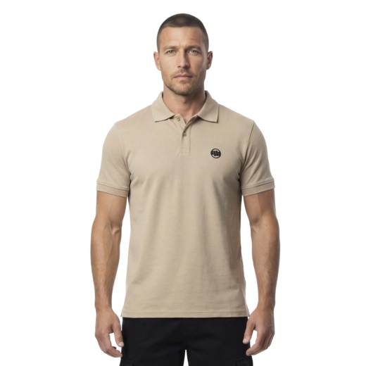 PIT BULL Jersey 210 "Logo" Polo Shirt - Sand