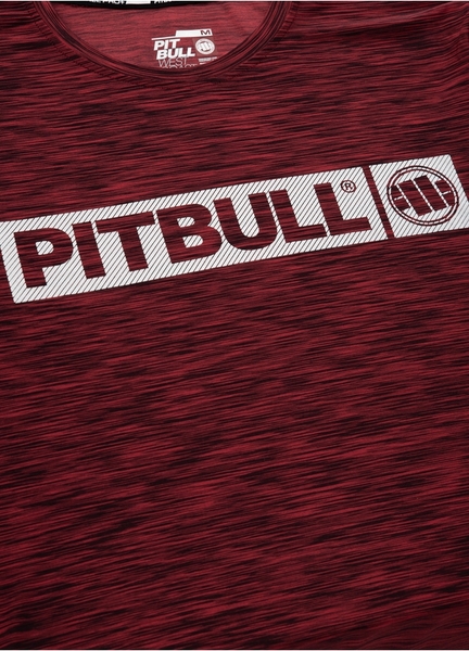 Casual Sport PIT BULL T-shirt &quot;Hilltop&quot; &#39;21 - burgundy melange melange