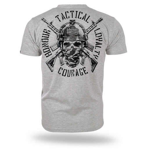 Koszulka T-shirt Dobermans Aggressive "COURAGE TS419" - szara