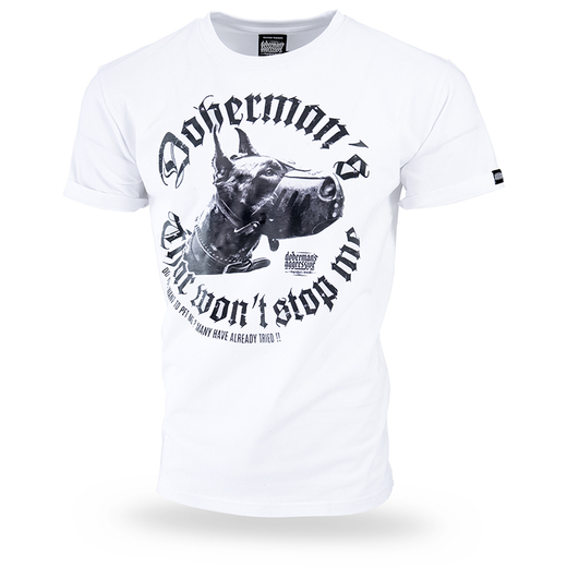 Dobermans Aggressive T-shirt &quot;Dangerous TS242&quot; - white