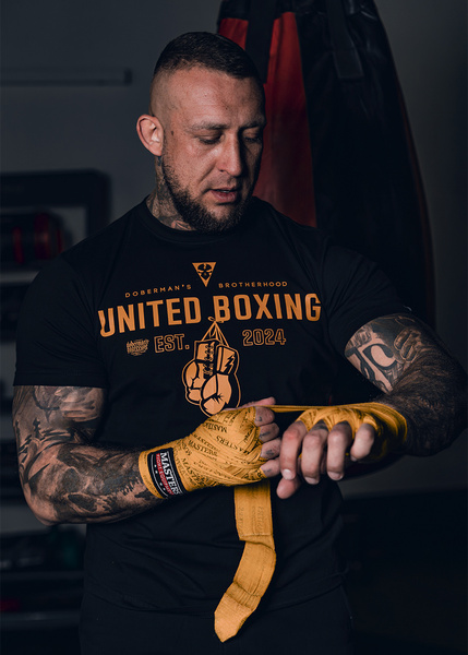 Koszulka T-shirt Dobermans Aggressive "United Boxing" TS337 - biała