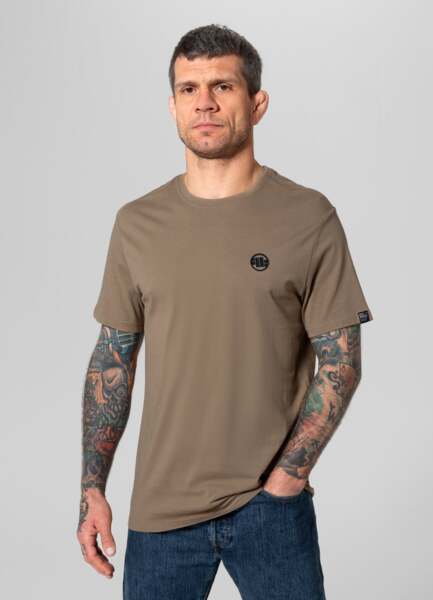 PIT BULL 170 "Small Logo" T-shirt - coyote brown