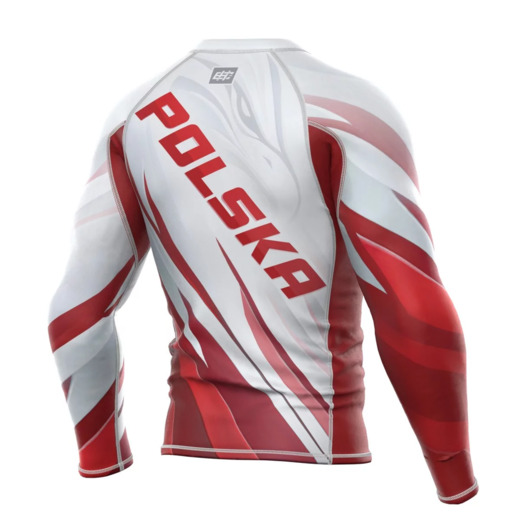 Longsleeve rashguard męski Extreme Hobby | POLSKA ULTIMATE - biały