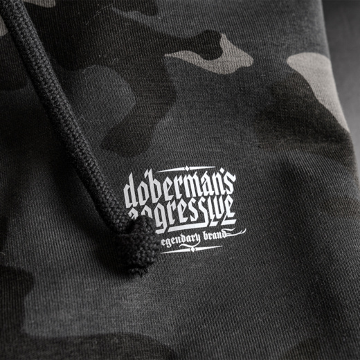 Bluza z kapturem Dobermans Aggressive "BASIC LOGO BKK357" - moro