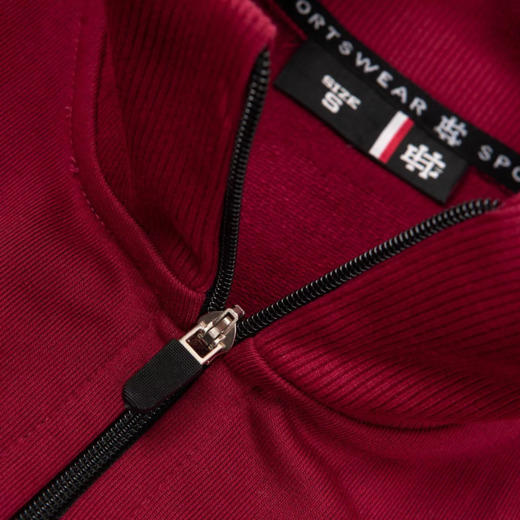 Extreme Hobby "CLUSTER" Zip-Up Sweatshirt - Burgundy