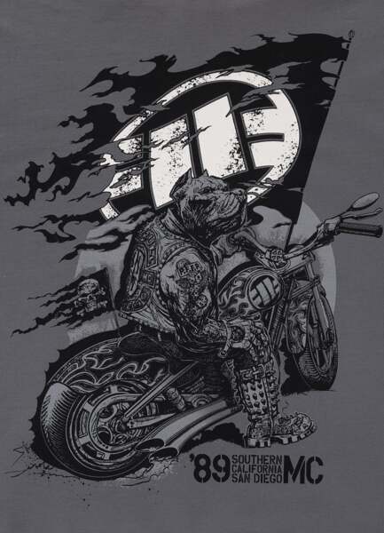 Bluza z kapturem PIT BULL "MC" - grafitowy