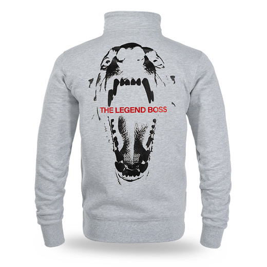 Dobermans Aggressive &quot;MOUTH BCZ391&quot; Zip-Up Sweatshirt - Gray