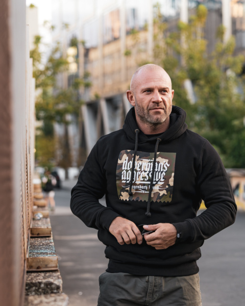 Dobermans Aggressive &quot;CAMO BC395&quot; Sweatshirt - Gray