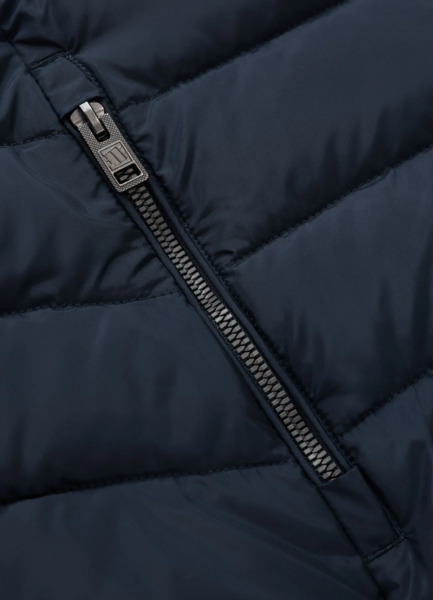 Kurtka zimowa PIT BULL pikowana z kapturem FOOTHILL - granatowy