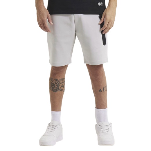  PIT BULL men's sweat shorts "DOGWOOD POCKET" - white and blue