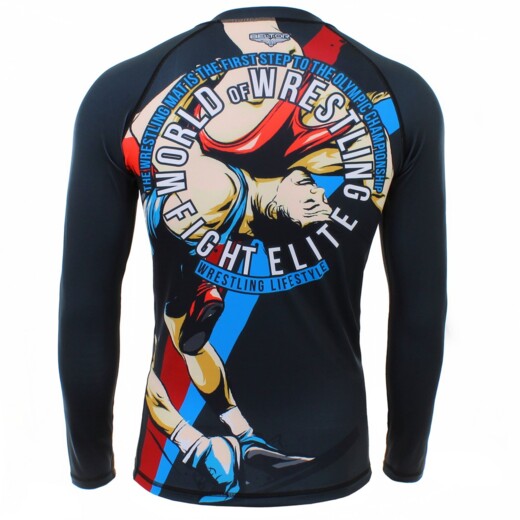 Rashguard longsleeve męski Beltor Wrestling - czarny