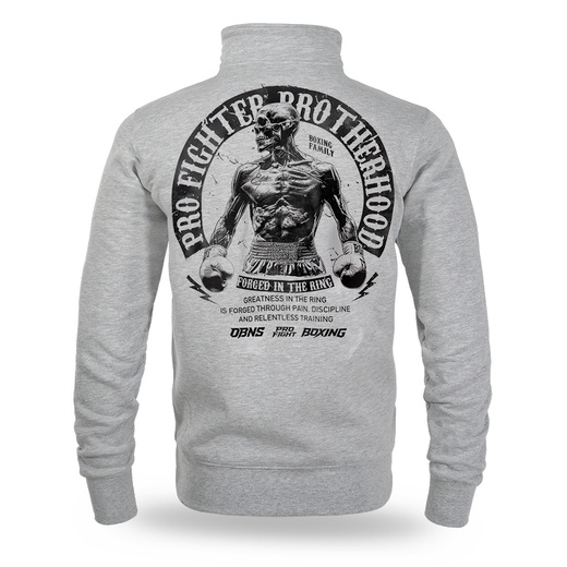 Bluza rozpinana Dobermans Aggressive "PRO FIGHTER BCZ414" - szara