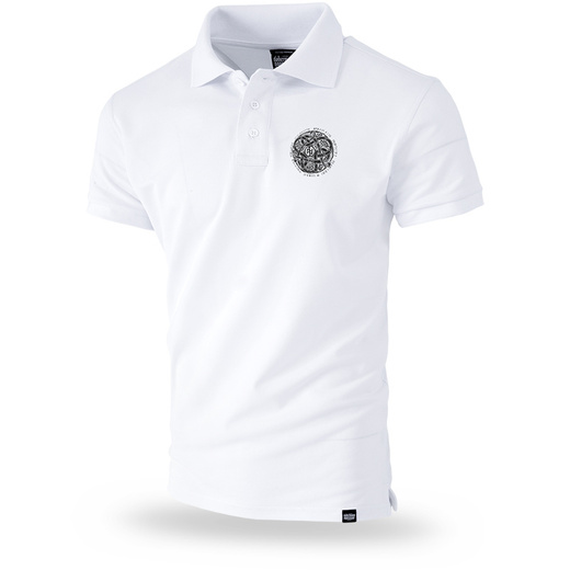 Dobermans Aggressive Polo Shirt "CELTIC III" TSP139 - white