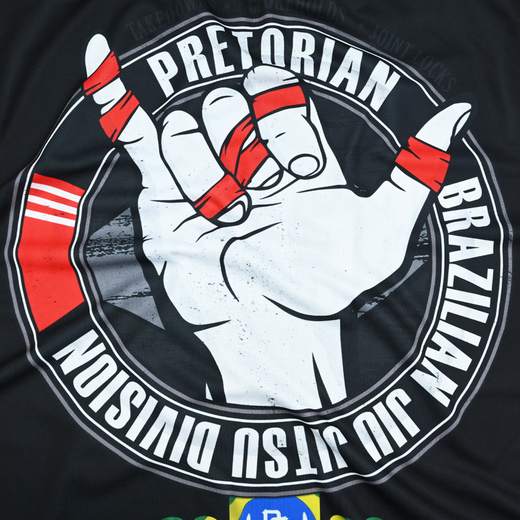 Sports T-shirt MESH short sleeve Pretorian &quot;Brazilian Jiu Jitsu&quot;