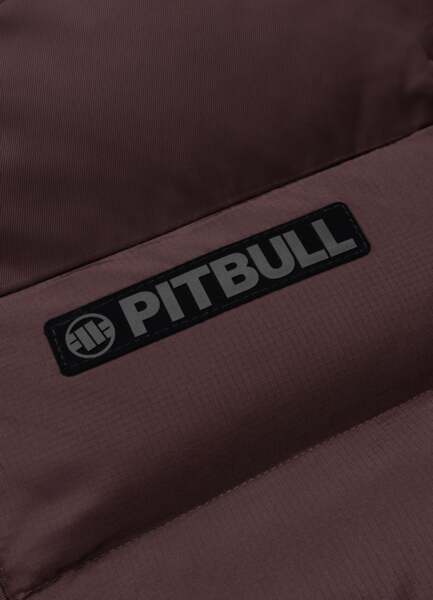 Kurtka zimowa pikowana z kapturem PIT BULL "DILLON" - bordowy