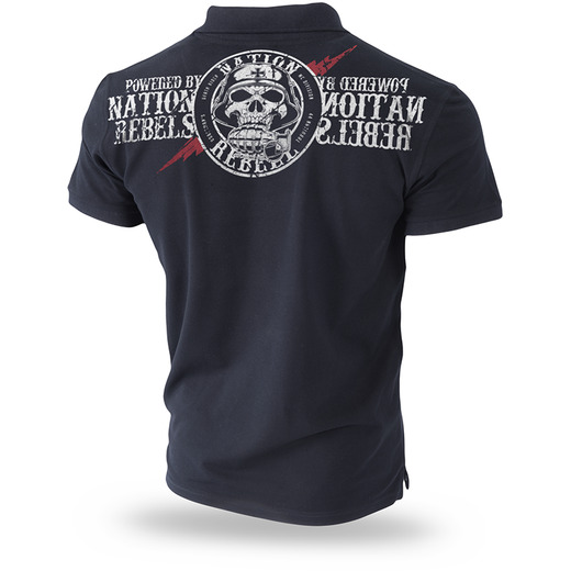 Dobermans Aggressive Polo Shirt "REBELL 99 II" TSP186 - black