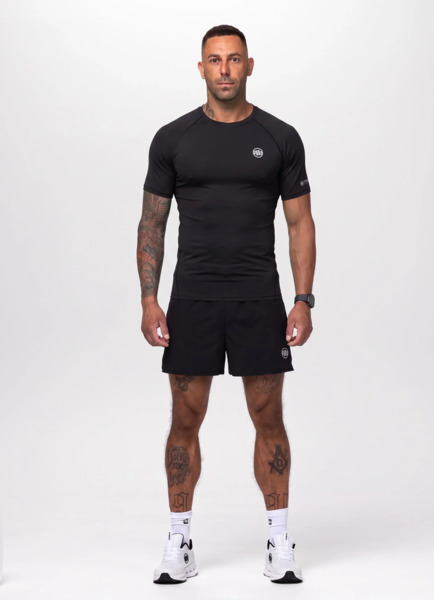 Rashguard męski PIT BULL Runway Performance - czarny