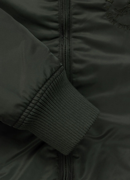 PIT BULL "HACKET" transitional bomber jacket - dark green