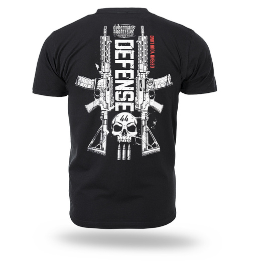 Koszulka T-shirt Dobermans Aggressive "DEFEND YOUR LAND TS418" - czarna