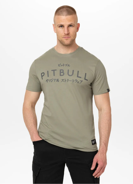 PIT BULL &quot;MT. FUJI&quot; Men&#39;s T-Shirt - Grey Olive