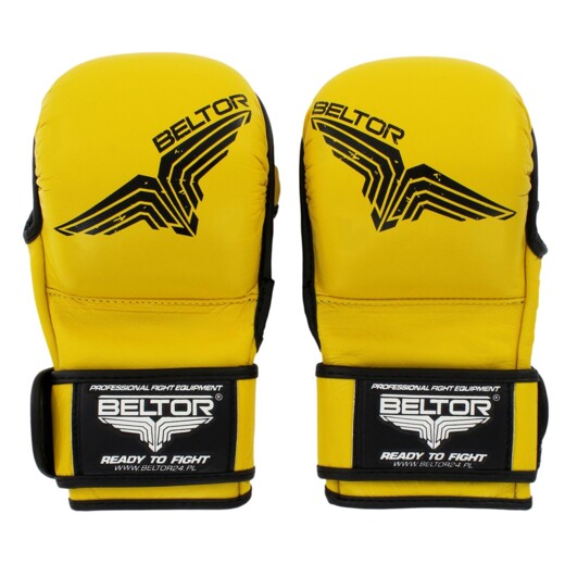 MMA training gloves Beltor "Training" yellow