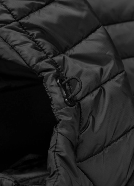 Kurtka hybrydowa przejściowa z kapturem PIT BULL "PALOMAR" - czarny