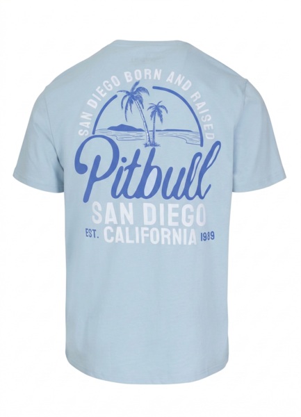 Koszulka męska PIT BULL "SAN DIEGO BORN" - jasny niebieski