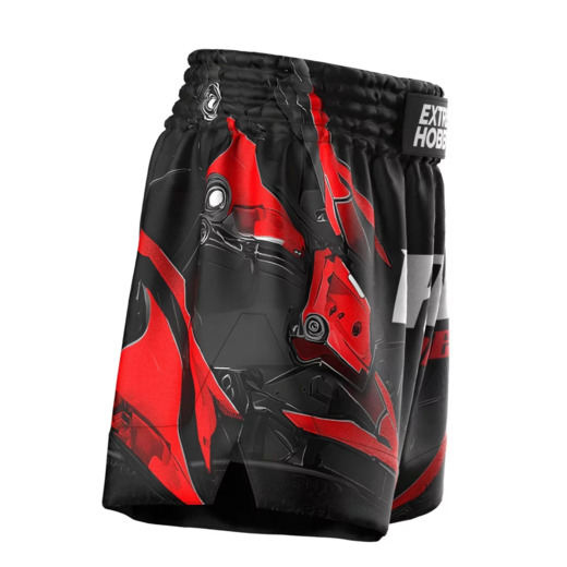  Extreme Hobby Muay Thai Shorts | IRON FORCE - Red