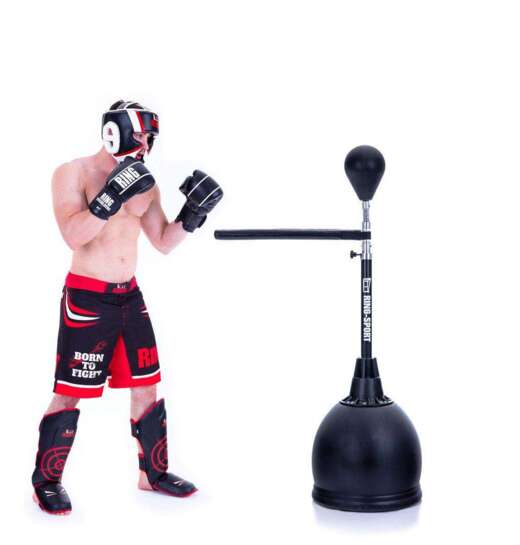 Gruszka bokserska refleksówka z ramieniem sparbar stojąca Ring