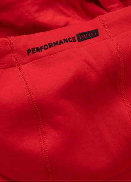 Men&#39;s hoodie PIT BULL &quot;DOGWOOD&quot; - red fluo
