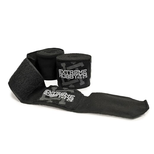 Extreme Hobby boxing bandage wrap &quot;Block&quot; 4.5 m - black