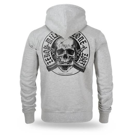 Dobermans Aggressive "MILITARY-ZONE BZ408" Zip-Up Hoodie - Gray