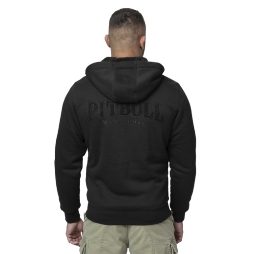 PIT BULL "RUFFIN DETROIT" Zip-Up Hoodie - Black/Black
