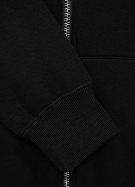 Bluza z kapturem rozpinana PIT BULL "Hilltop" '22 - czarna