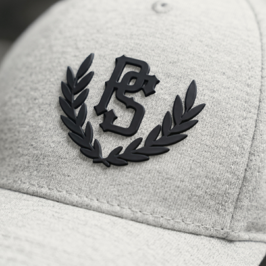 Pretorian "PS 3D Black" Cap - Gray Melange