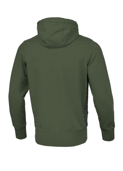 PIT BULL French Terry &quot;Reno&quot; &#39;22 zipped hooded sweatshirt - olive