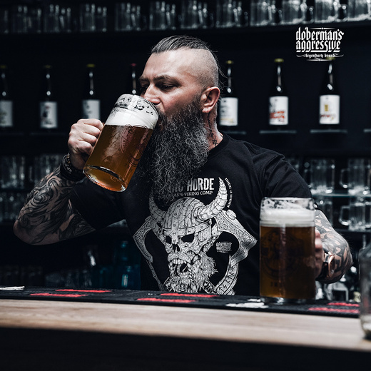 T-shirt Dobermans Aggressive &quot;Viking Horde TS283&quot; - graphite