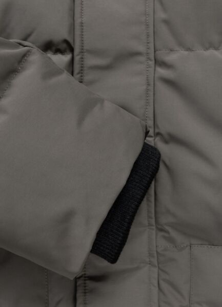 PIT BULL "FOREST" quilted parka winter jacket with hood - gray-brown