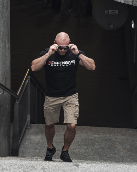 Dobermans Aggressive T-shirt &quot;CLASSIC SUN TS349&quot; - black