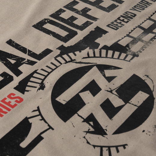 Koszulka T-shirt Dobermans Aggressive "TACTICAL DEFENSE TS399" - brązowy