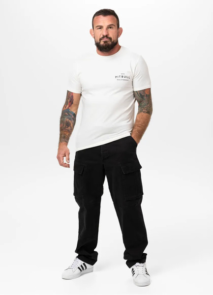  PIT BULL Slim Fit &quot;USA CAL&quot; Men&#39;s T-Shirt - White