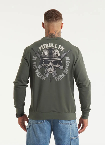 Bluza męska PIT BULL PARA BELLUM - oliwkowa