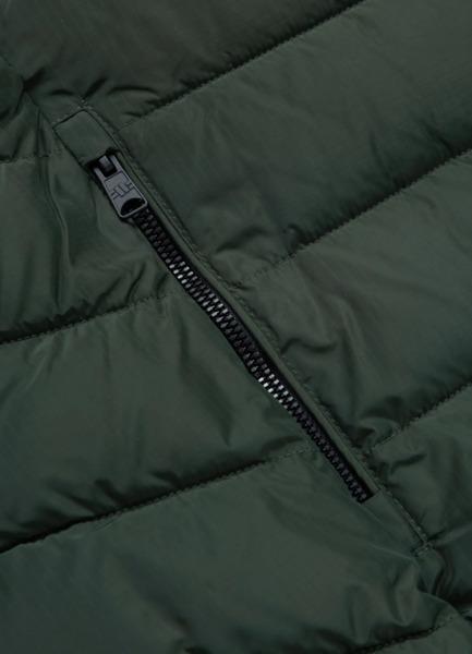 PIT BULL "SEACOAST III" quilted winter jacket with hood - dark green