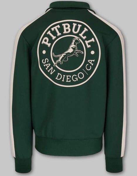 PIT BULL SAN DIEGO CA men&#39;s zip-up sweatshirt - green