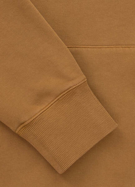 Bluza męska rozpinana z kapturem washed PIT BULL "MT FUJI" - miodowy